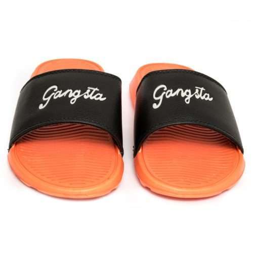 SANDALIA GANGSTA SLIDER SCRIPT ORANGE