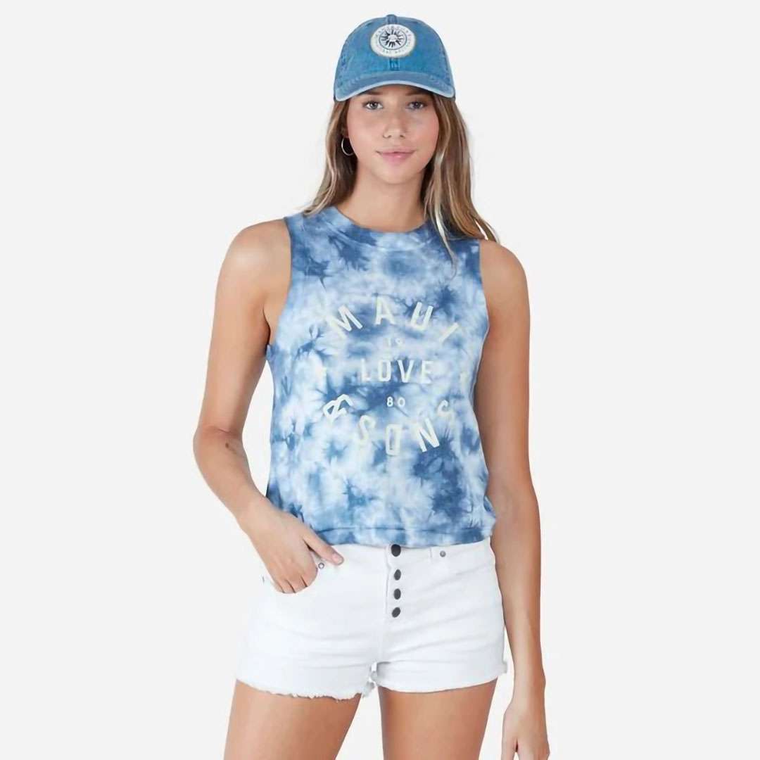 POLERA MAUI MUJER 5P623 TIE DYE Azul