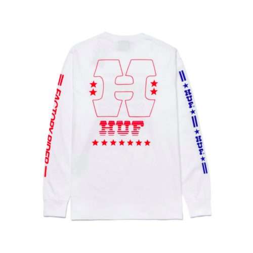 POLERA HUF HOMBRE FACTORY RIDER L/S TEE white