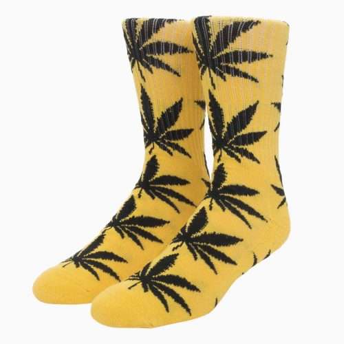 CALCETA HUF ESSENTIALS PLANTLIFE SOCK LEMON YELOW