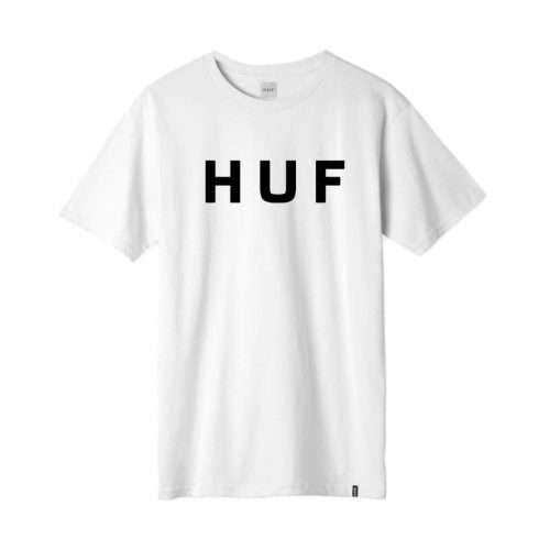 POLERA HUF HOMBRE ESSENTIALS OG LOGO S/S white 2022