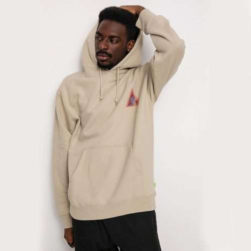 POLERON HUF HIGH ADVENTURE P-O HOODIE sand