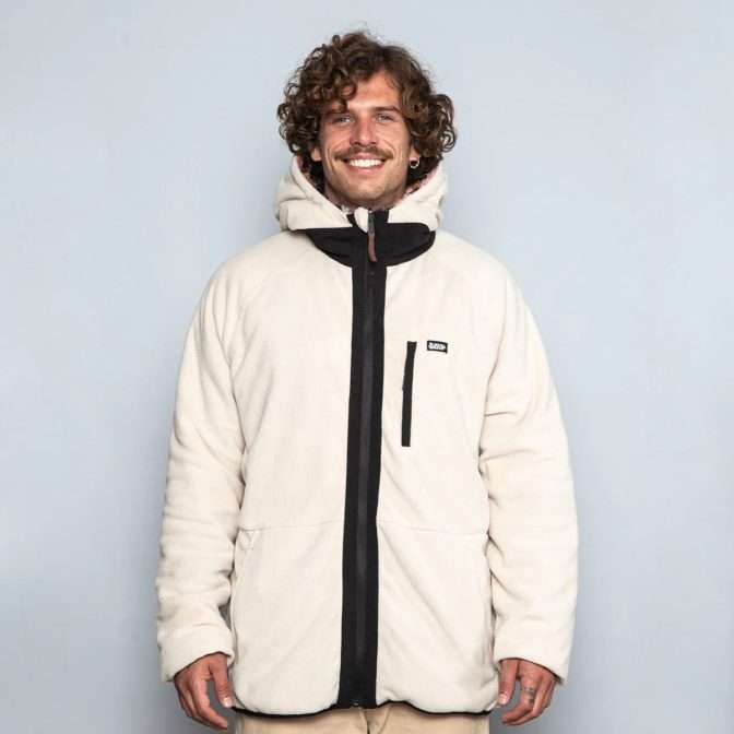 POLAR KAYA UNITE SHAGGY FLEECE reversible beige